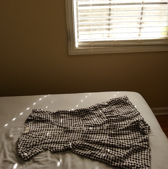 Checkered Black & White Romper - Picture 4 of 11